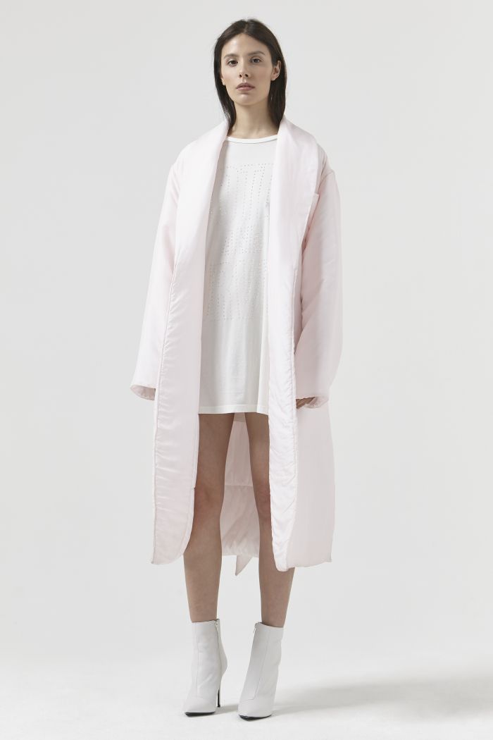 Charlie Pink Silk Dressing Gown