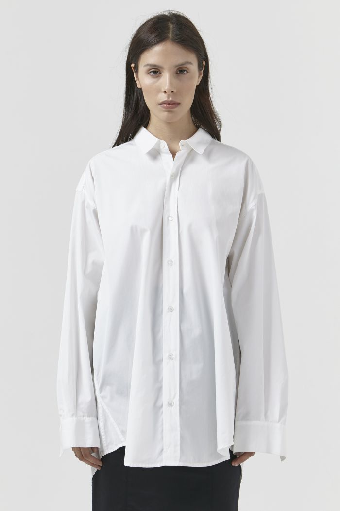 Nicola White Organic Cotton Shirt