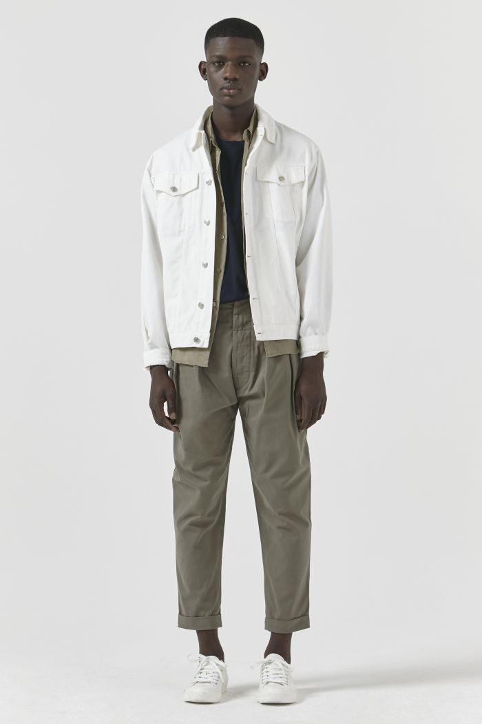 TED WHITE DRILL JACKET