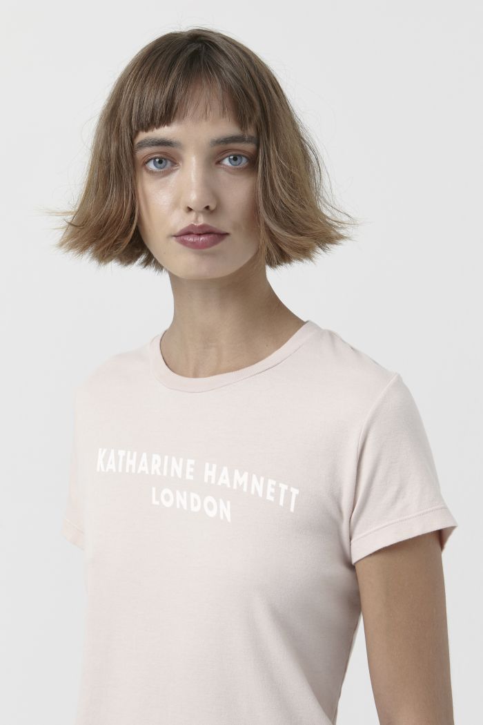 Katie light pink organic cotton t-shirt