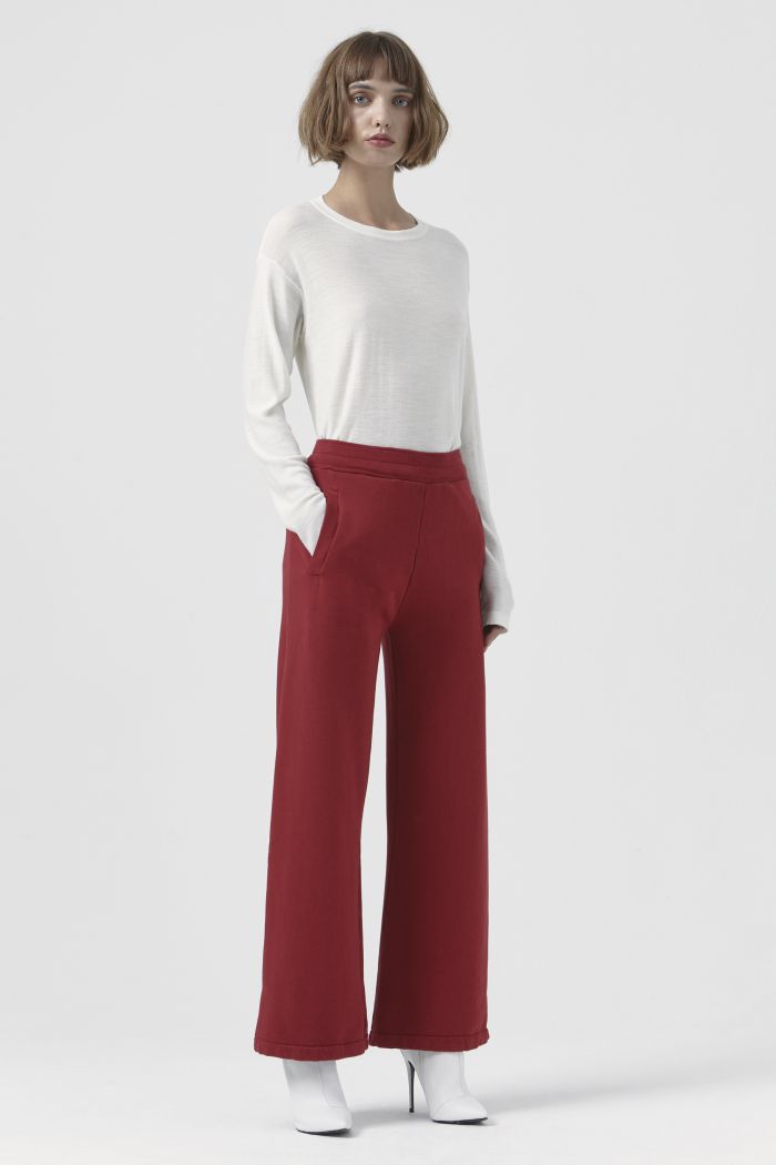 Vale Red Organic Cotton Trackpant 