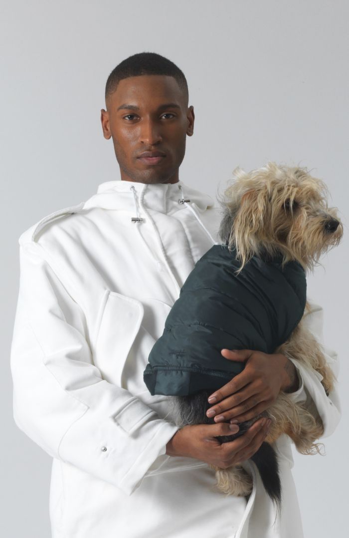 Arturo Recycled Polyester and Down Dog Coat