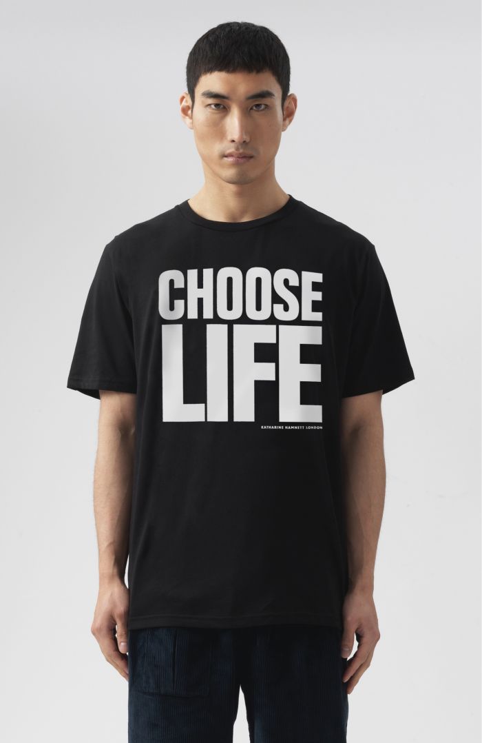 Choose Life Black Organic Cotton T-Shirt