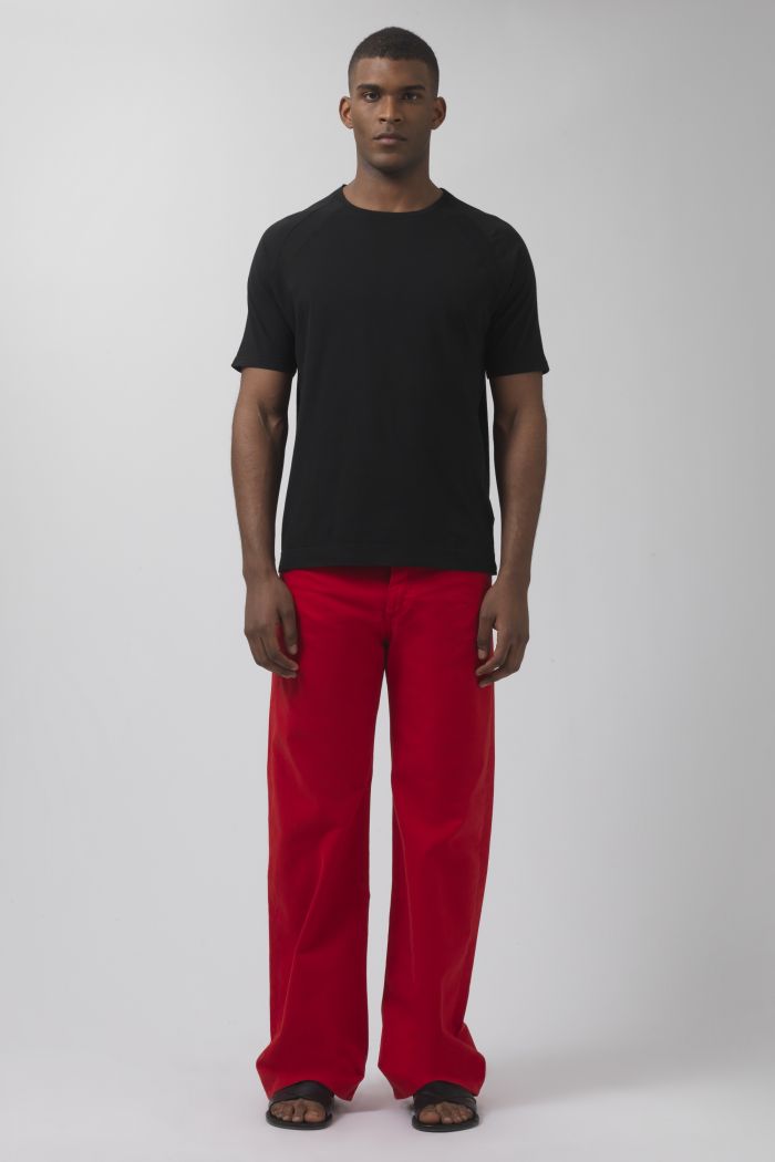TERRY RED DRILL TROUSERS