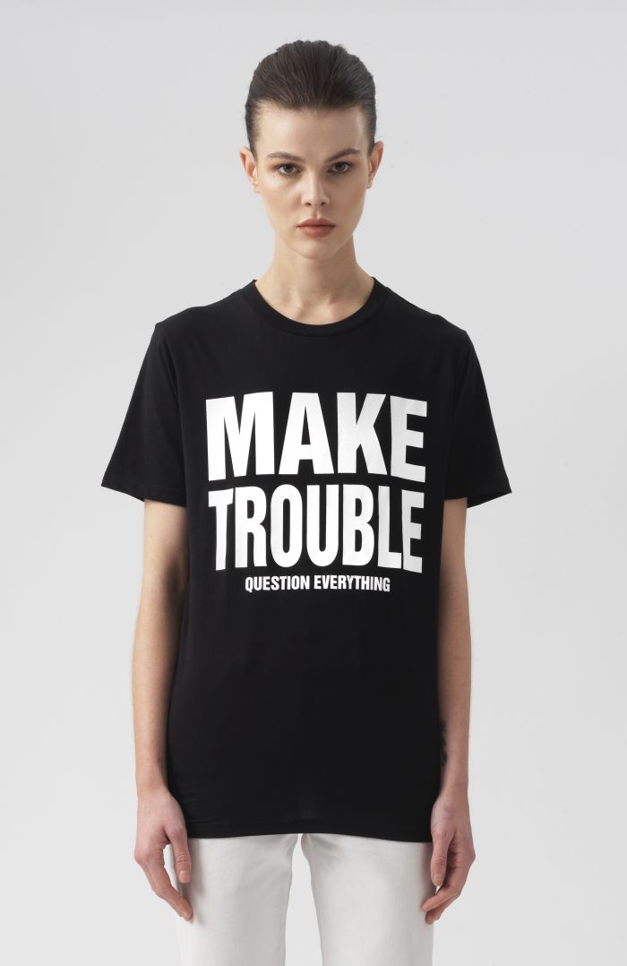 Make Trouble Question Everything short Sleeves T-Shirt