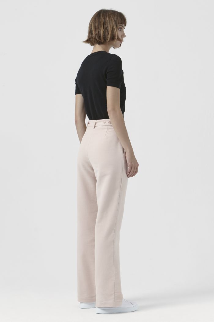 Adriana Pink Organic Cotton Trousers