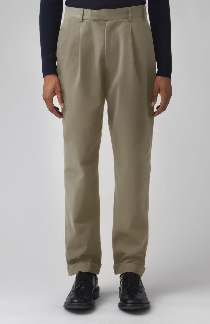 Rupert Khaki Organic Cotton Trousers