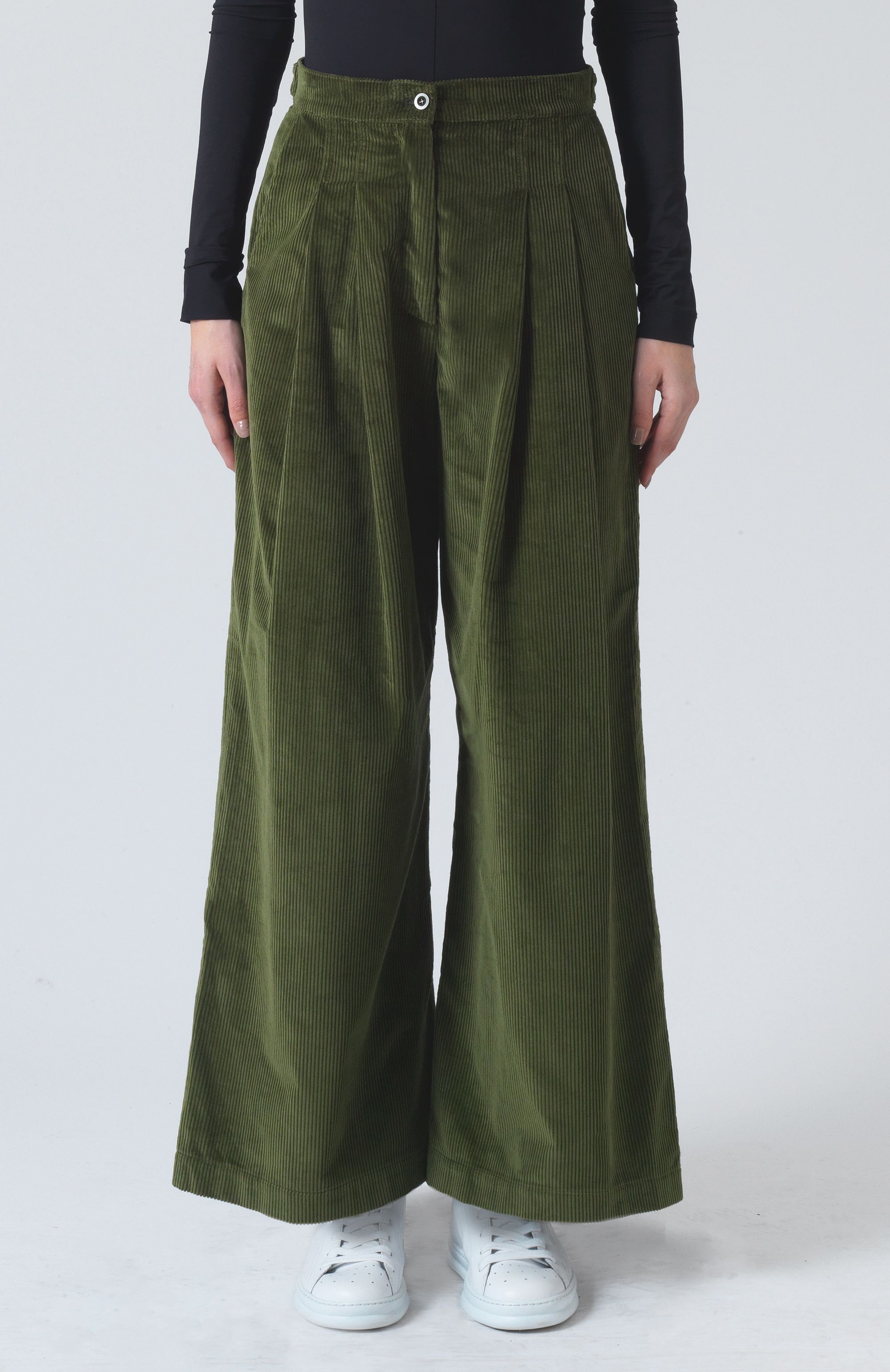 Katahrine Hamnett London - Ella Khaki Organic Cotton Trousers
