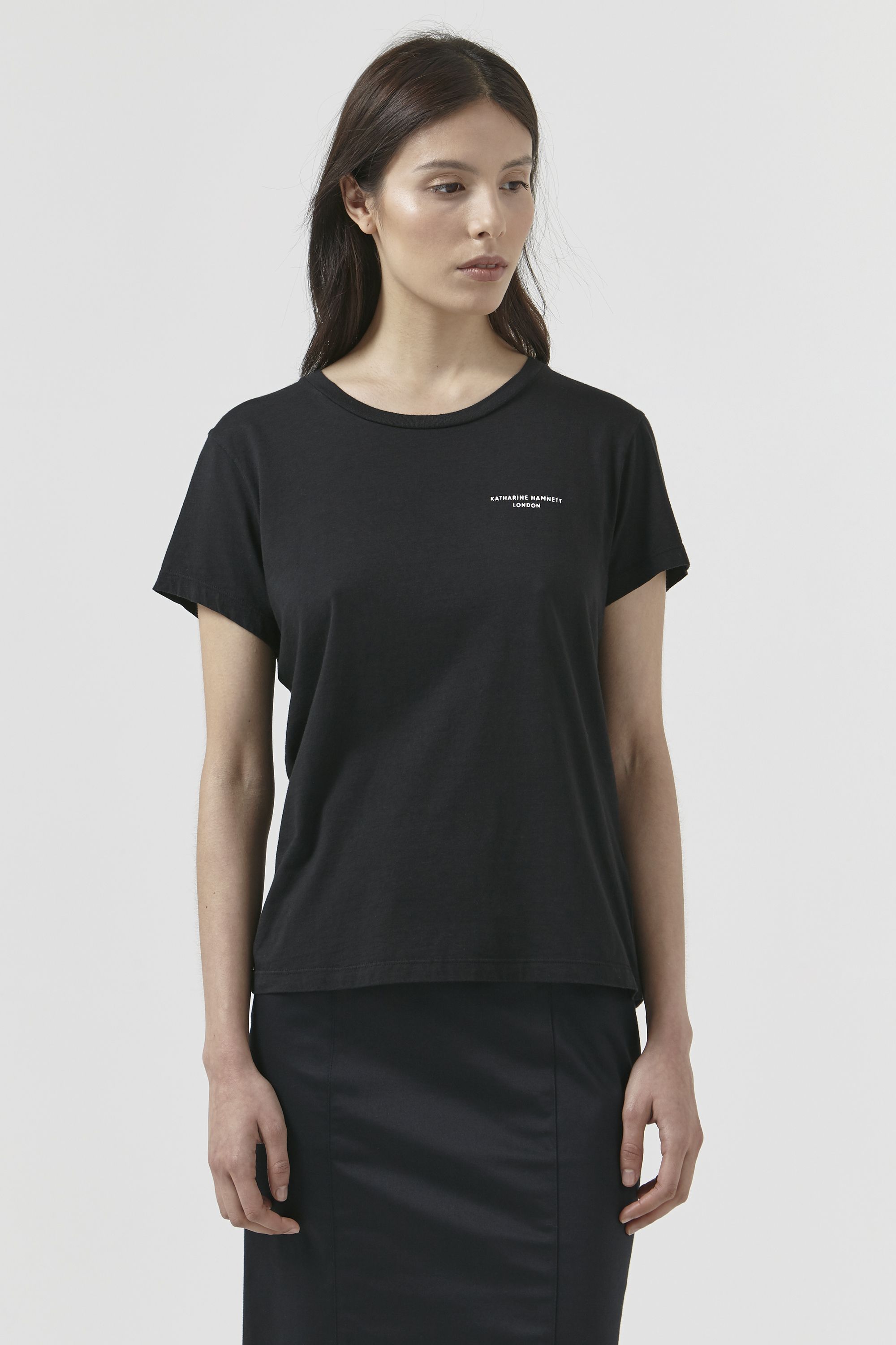 Katie by Katharine Hamnett - Black Logo t-shirt - Women