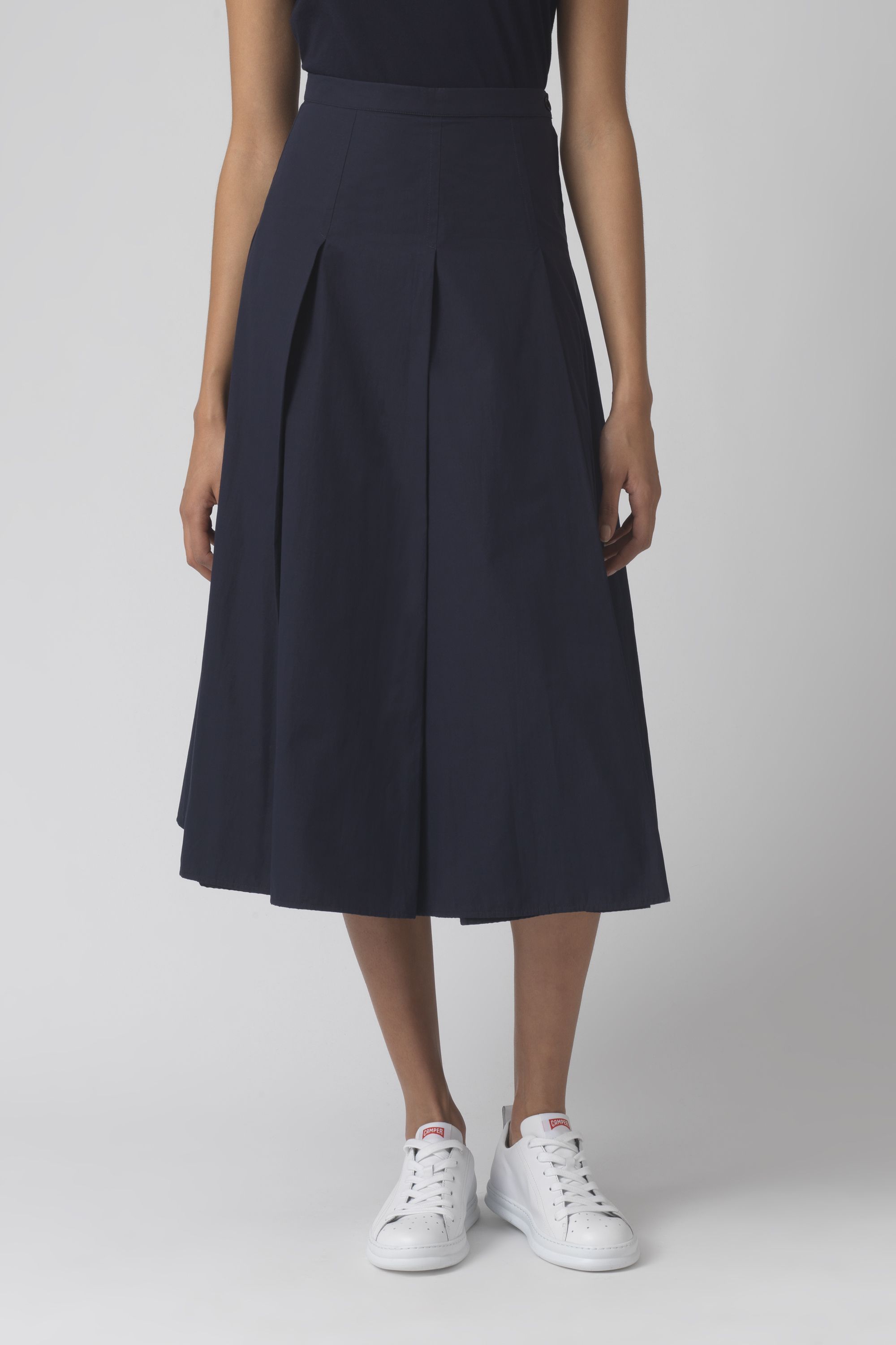 Rose navy organic cotton skirt - Katharine Hamnett London